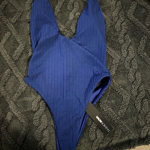 Fashion Nova Kids Royal Blue Bodysuit